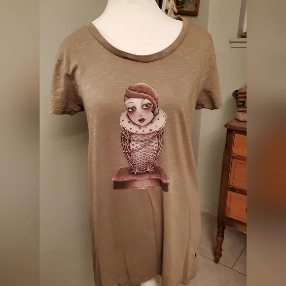 Billabong Brown Graphic Tee - Picture 1 of 7